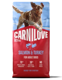 Active Dog Laks & Kalkun for voksne hunder av alle raser 12 kg