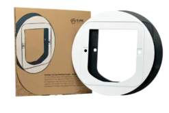 Adapter for montering av katteluke hvit/grå