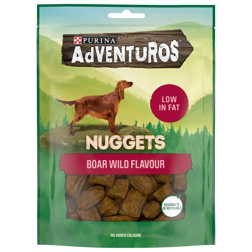 Adventuros Nuggets med villsvinsmak 90 g x 6 stk.