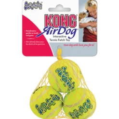 Air Dog Squeakers Ball leketøy gul XSmall