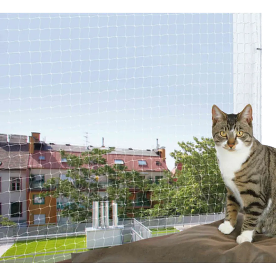Beskyttelsesnett for balkong Transparent 2 x 1,5 m