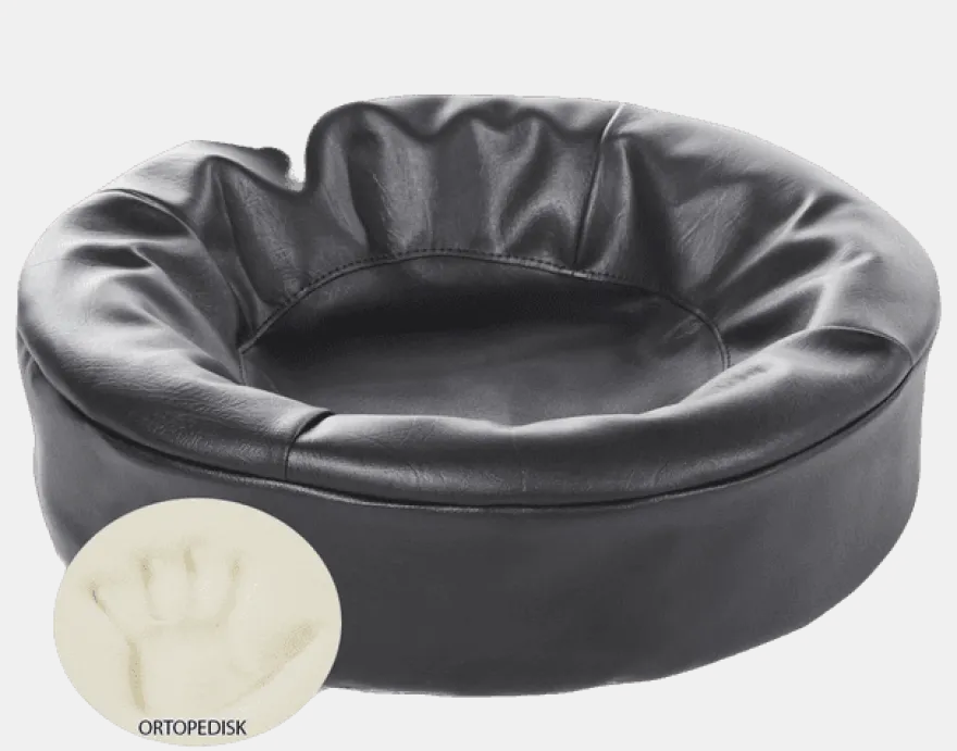Biabed Ortho Round Svart No. 0 - 50 x 50 cm