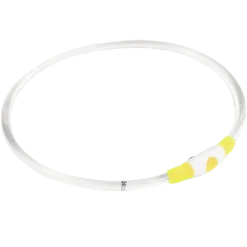 Blinkende krage LED Aura, 8 mm, 35-60 cm, gul