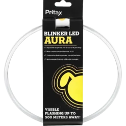 Blinkende krage LED Aura, 8 mm, 35-60 cm, gul