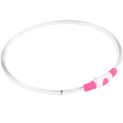 Blinkende krage LED Aura, 8mm, 35-60cm, Rosa