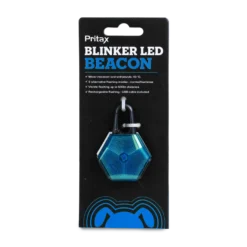 Blinkende LED-fyr, 5x6,5 cm, blå