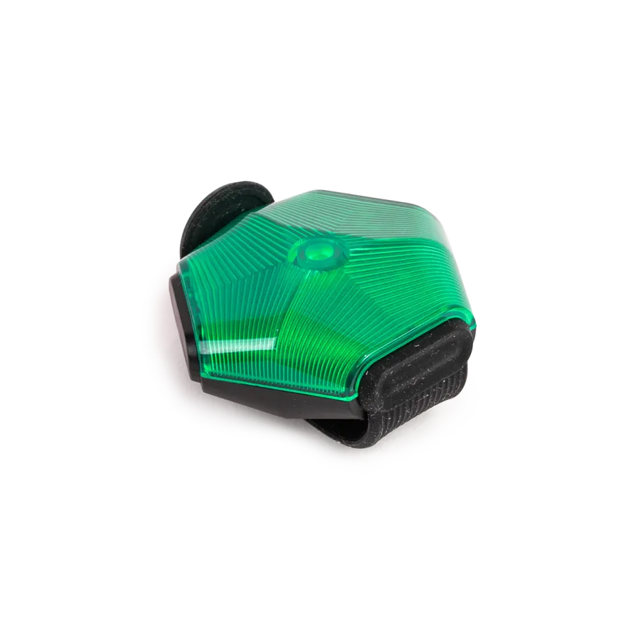 Blinkende LED-halo, 5 cm, grønn
