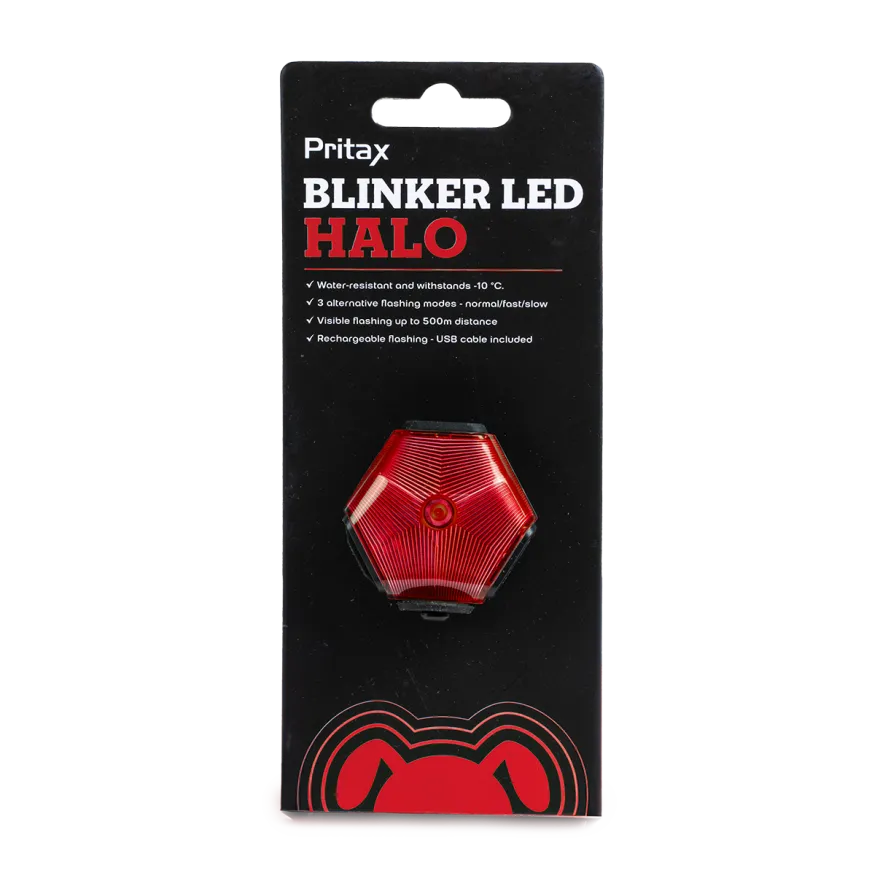 Blinkende LED-halo, 5 cm, rød