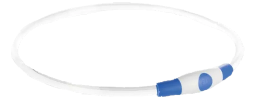 Blinklysring USB Blå L-XL: 65 cm/ø 8 mm
