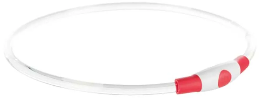 Blinklysring USB Blå L-XL: 65 cm/ø 8 mm