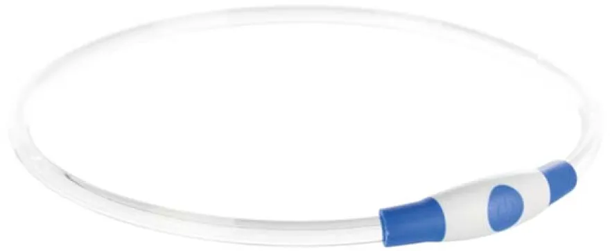 Blinklysring USB Blå L-XL: 65 cm/ø 8 mm