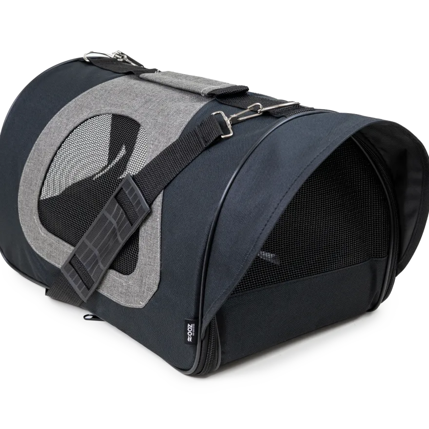 Bæreveske Airline Milo, 40x23x24cm, svart/grå