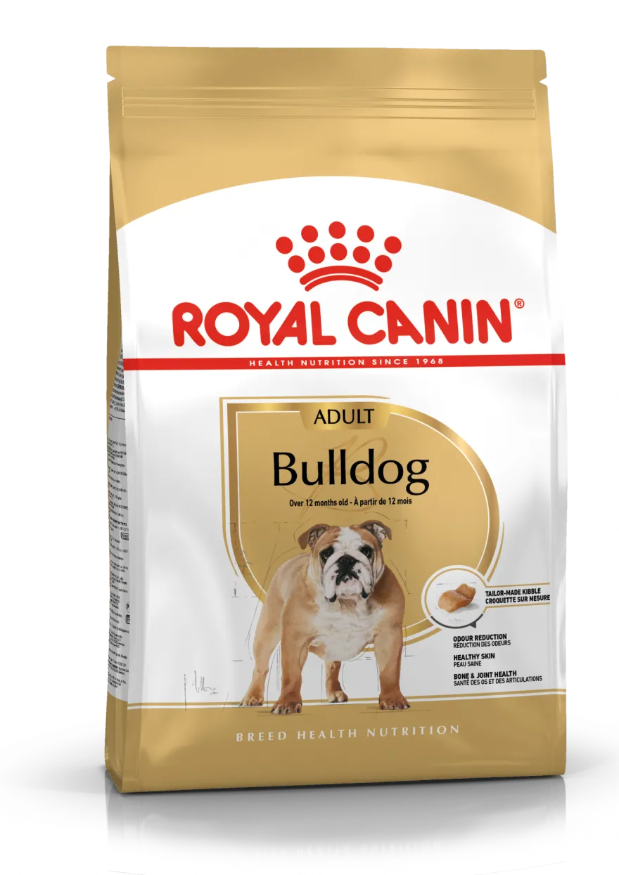 Bulldog Adult tørrfôr for hunder 12 kg