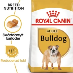 Bulldog Adult tørrfôr for hunder 12 kg