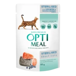 Canned Food For Sterilised Cats Salmon And Blueberries 12 x 85 g