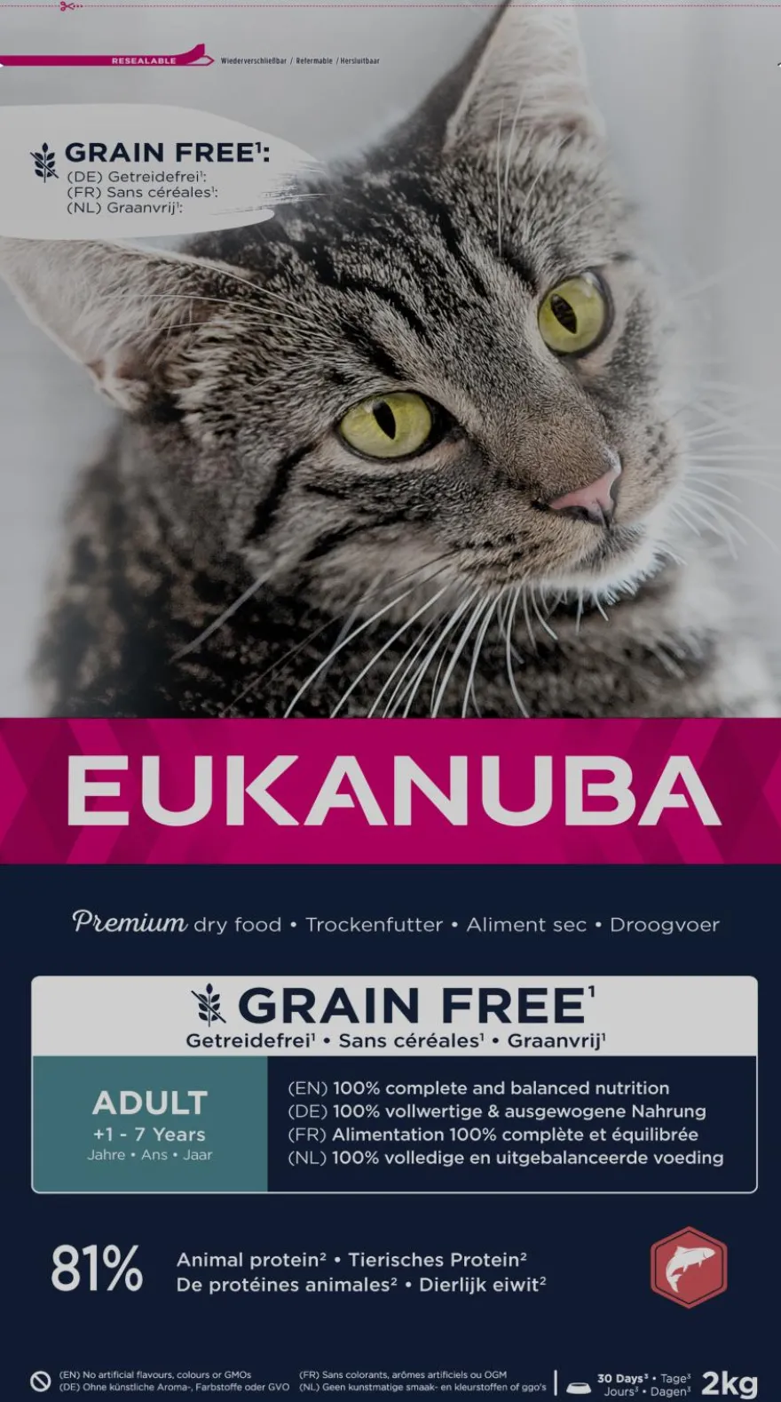 Cat Adult Grainfree Salmon 2 kg
