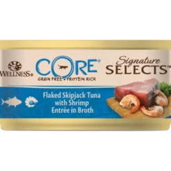 Cat Adult Signature Selects Flaked Tuna & Shrimp in Broth Wet 79g