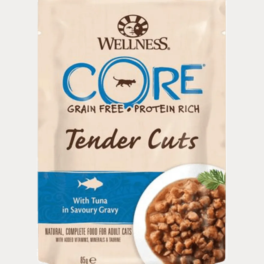 Cat Adult Tender Cuts Tunfisk i velsmakende saus våt 85g