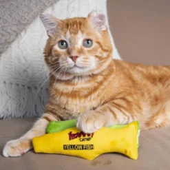 Catnip katteleketøy fisk grønn 18 cm