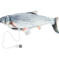 Catnip Wriggle Fish grå 30 cm