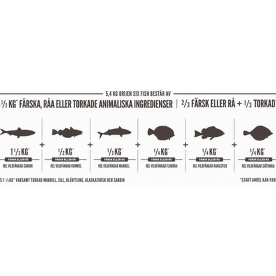 Cat Six Fish Grain Free - tørrfôr til katter 5,4 kg