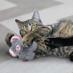 Cat Snuzzles Mouse 10x9x4cm