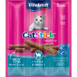CatSticks Mini Woodpecker & Omega3 3x6g, 20 stk.
