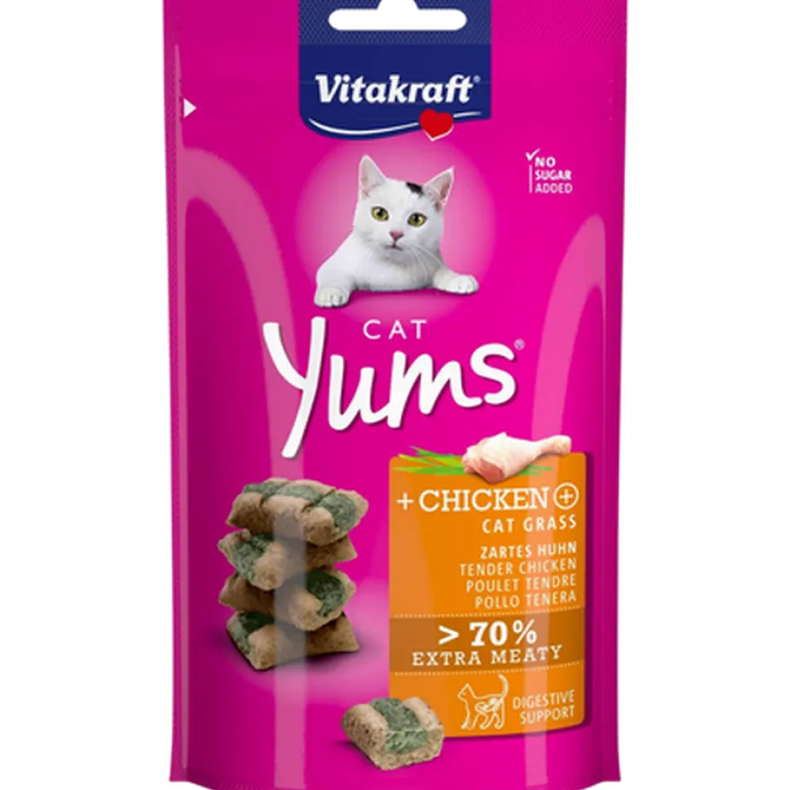Cat-Yums kylling og kattegras 9 x 40 g