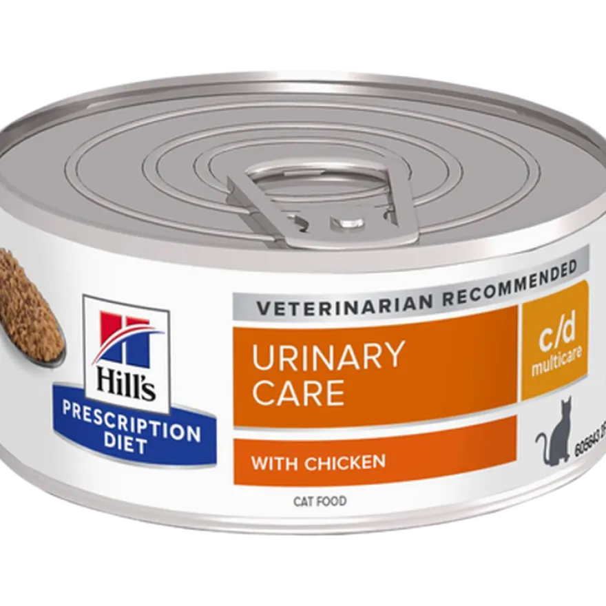 c/d Multicare Minced Chicken Canned - Wet Cat Food 156 g x 24