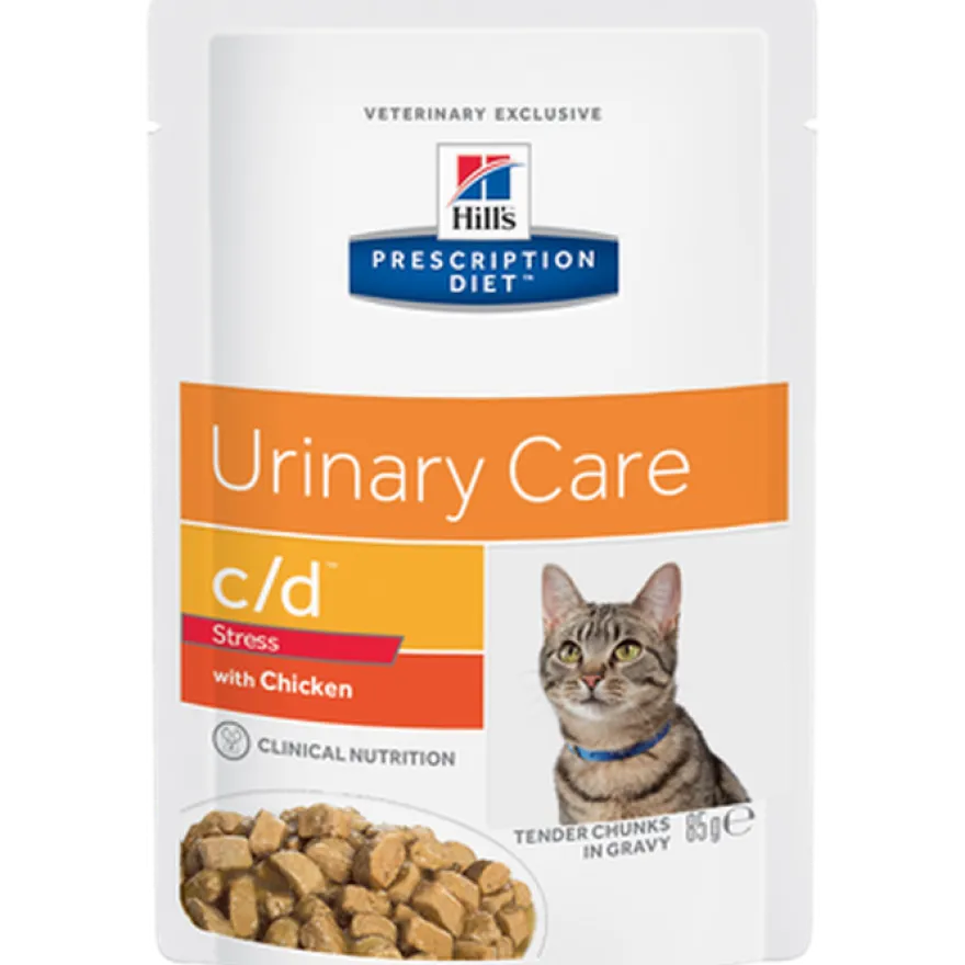 c/d Urinary Stress Chicken Pouch 12x85g