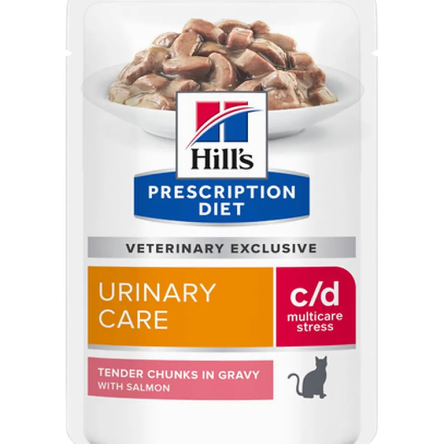 c/d Urinary Stress Salmon Pouch 12x85g