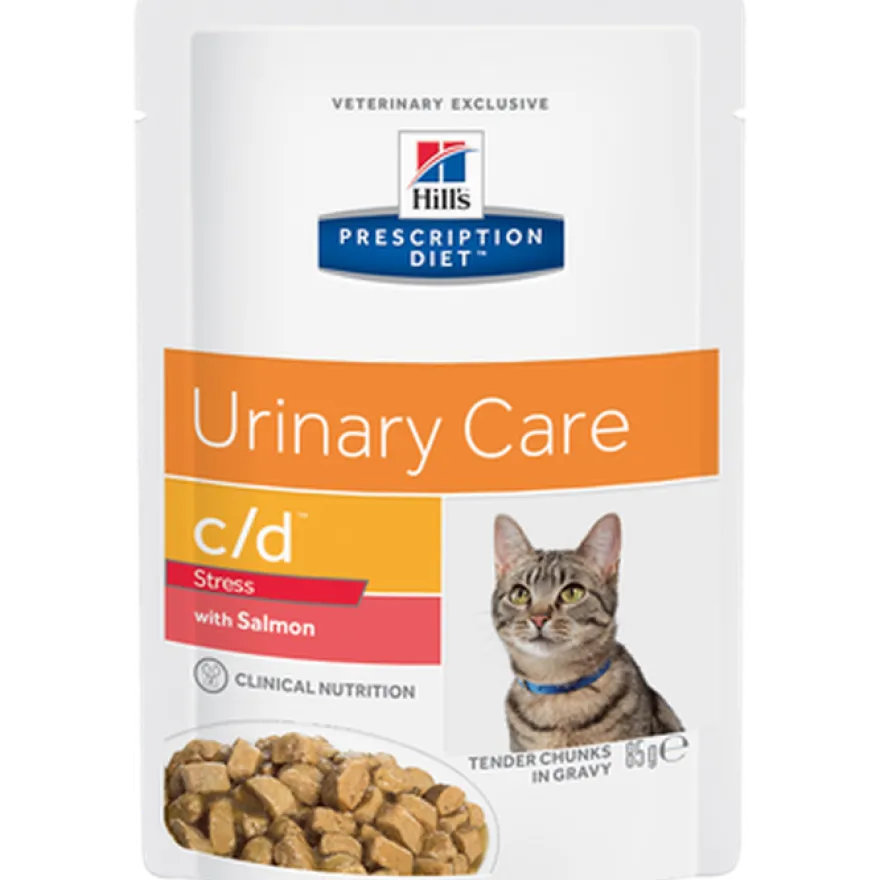 c/d Urinary Stress Salmon Pouch 12x85g