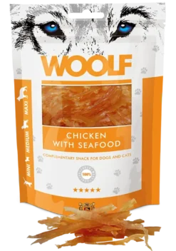Chicken and Seafood godbiter til hund 100 g