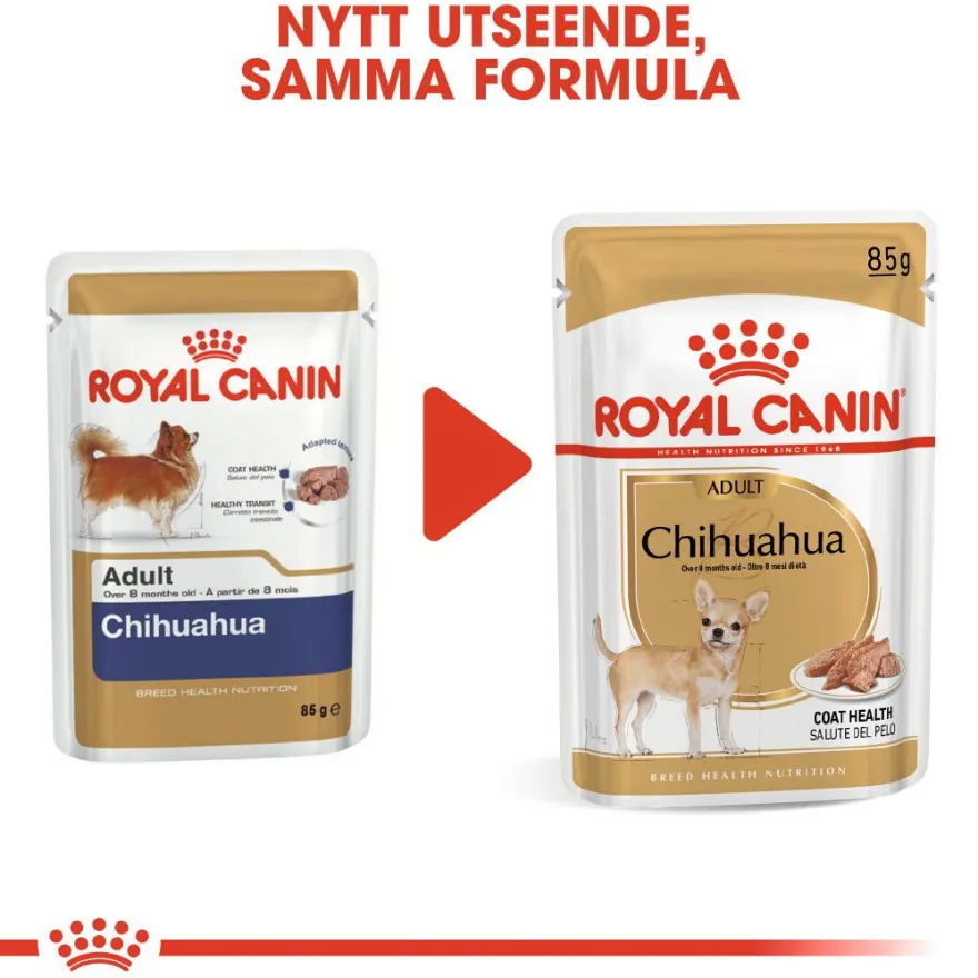 Chihuahua Adult våtfôr for hunder 85 g x 12 stk