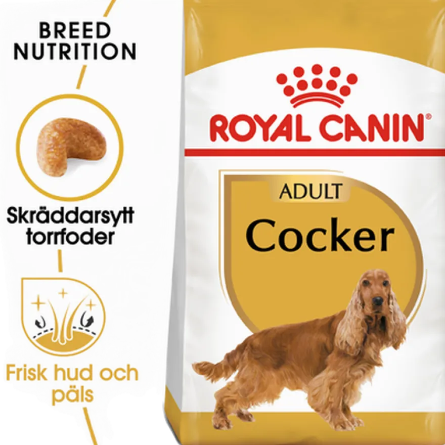 Cocker Adult tørrfôr for hunder 3 kg