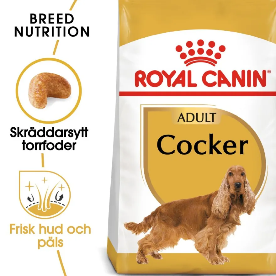 Cocker Adult tørrfôr for hunder 3 kg