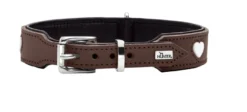Collar Love Cowleather brown/black 32/XS - Halsmål 24-28 cm