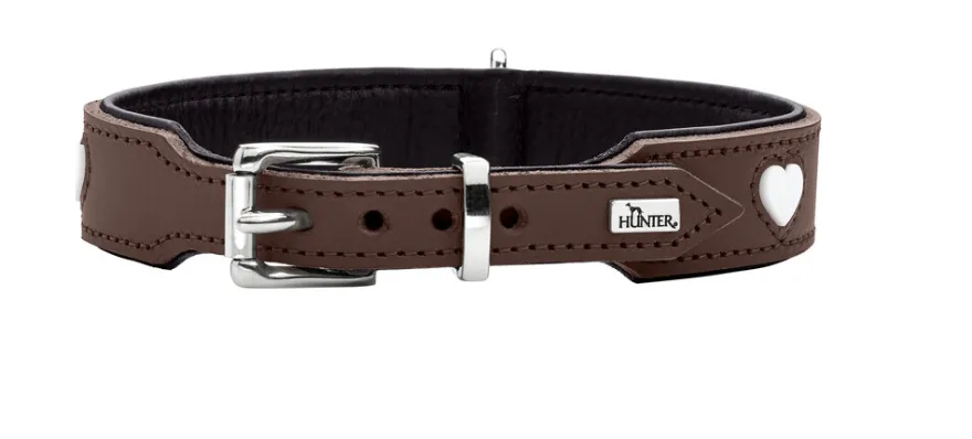 Collar Love Cowleather brown/black 32/XS - Halsmål 24-28 cm