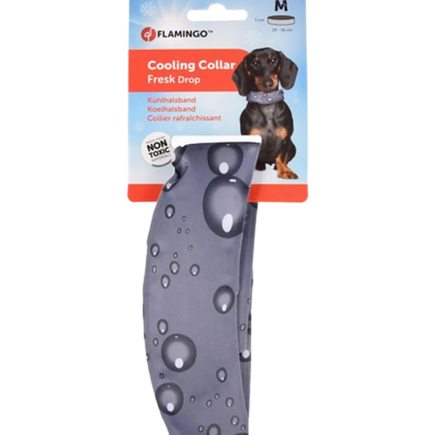 Cooling Collar Fresk Drop Grey M 28-36cm