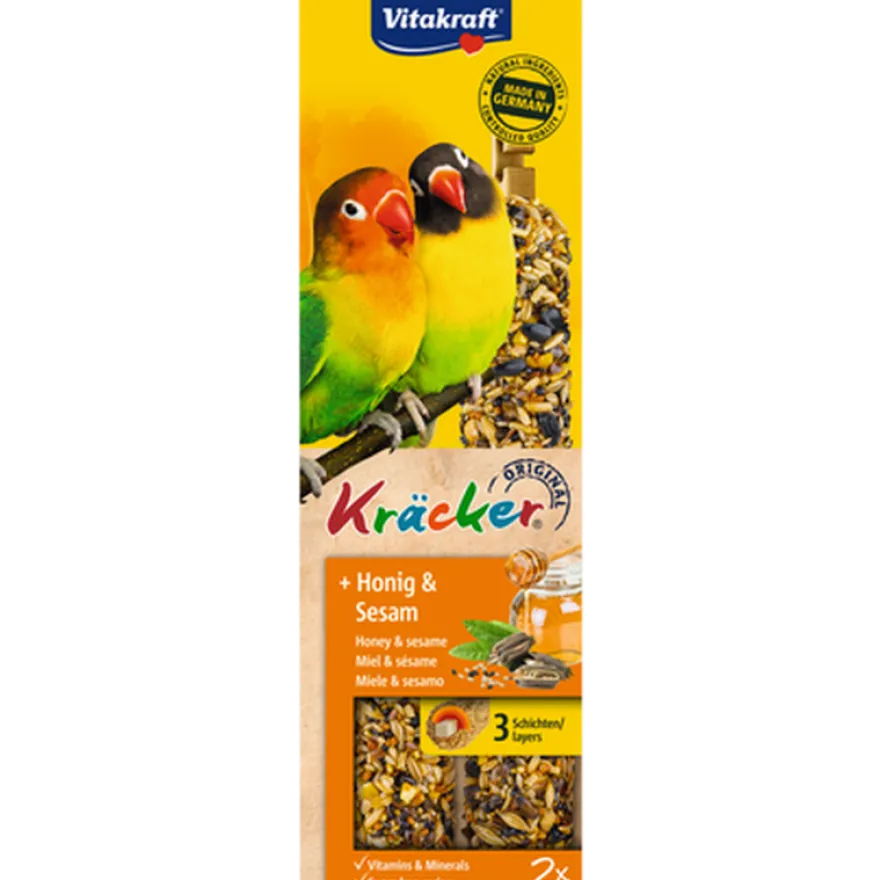 Crackers dvergpapegøye honning og sesam 2-pk.