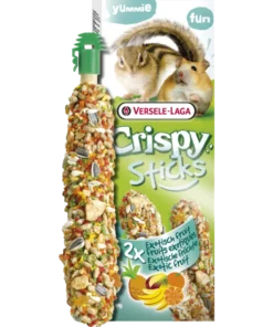 CrispySticks Hamster-ekorn eksotisk frukt 2-pk.