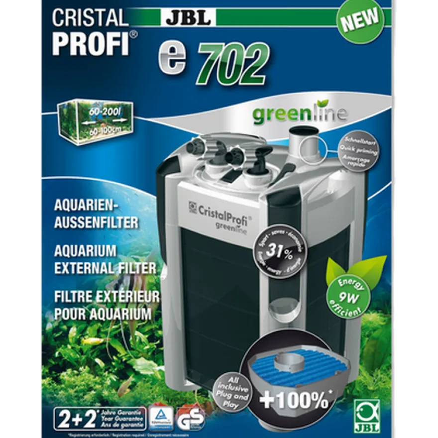 CristalProfi e702 Greenline External Filter 700L/h Gray 700 l/h