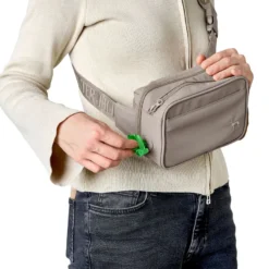 Crossbody-bag Seoul incl blanket Polyester greige