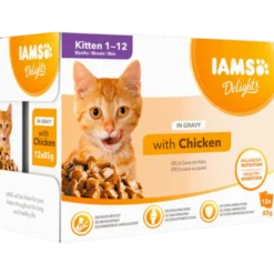 Delights Multipack Kitten Gravy White 85 g x 12 st - Portionspåsar