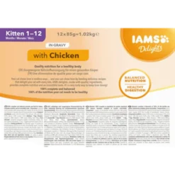 Delights Multipack Kitten Gravy White 85 g x 12 st - Portionspåsar