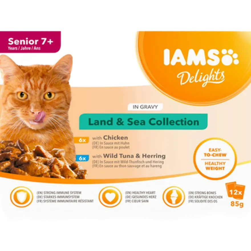 Delights Multipack Senior Gravy 72 x 85 g