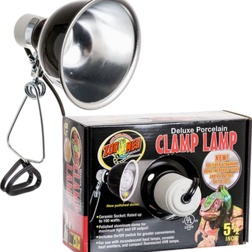 Deluxe porselensklemmelampe 14 cm, 100 W