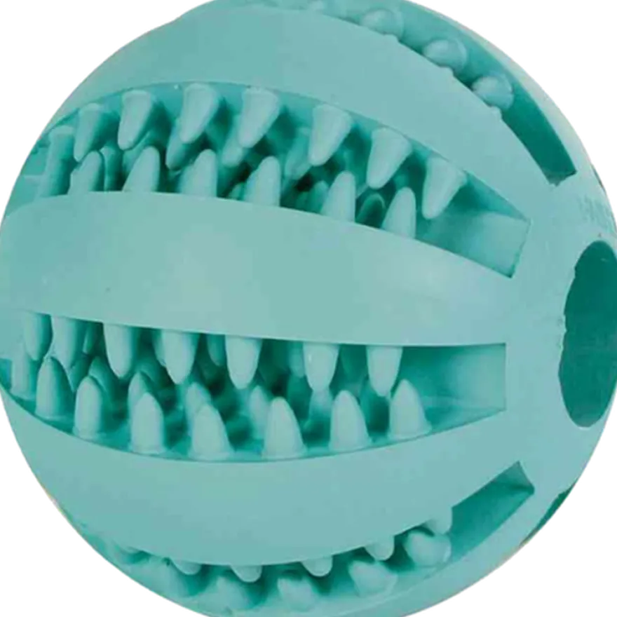 Denta Fun Mintfresh Baseball - naturgummi grønn 6,5 cm