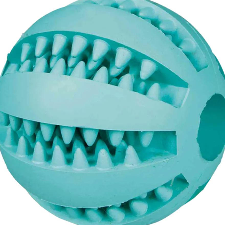 Denta Fun Mintfresh Baseball - naturgummi grønn 6,5 cm