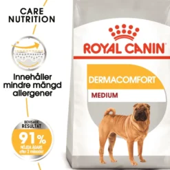 Dermacomfort Adult Medium tørrfôr for hunder 12 kg
